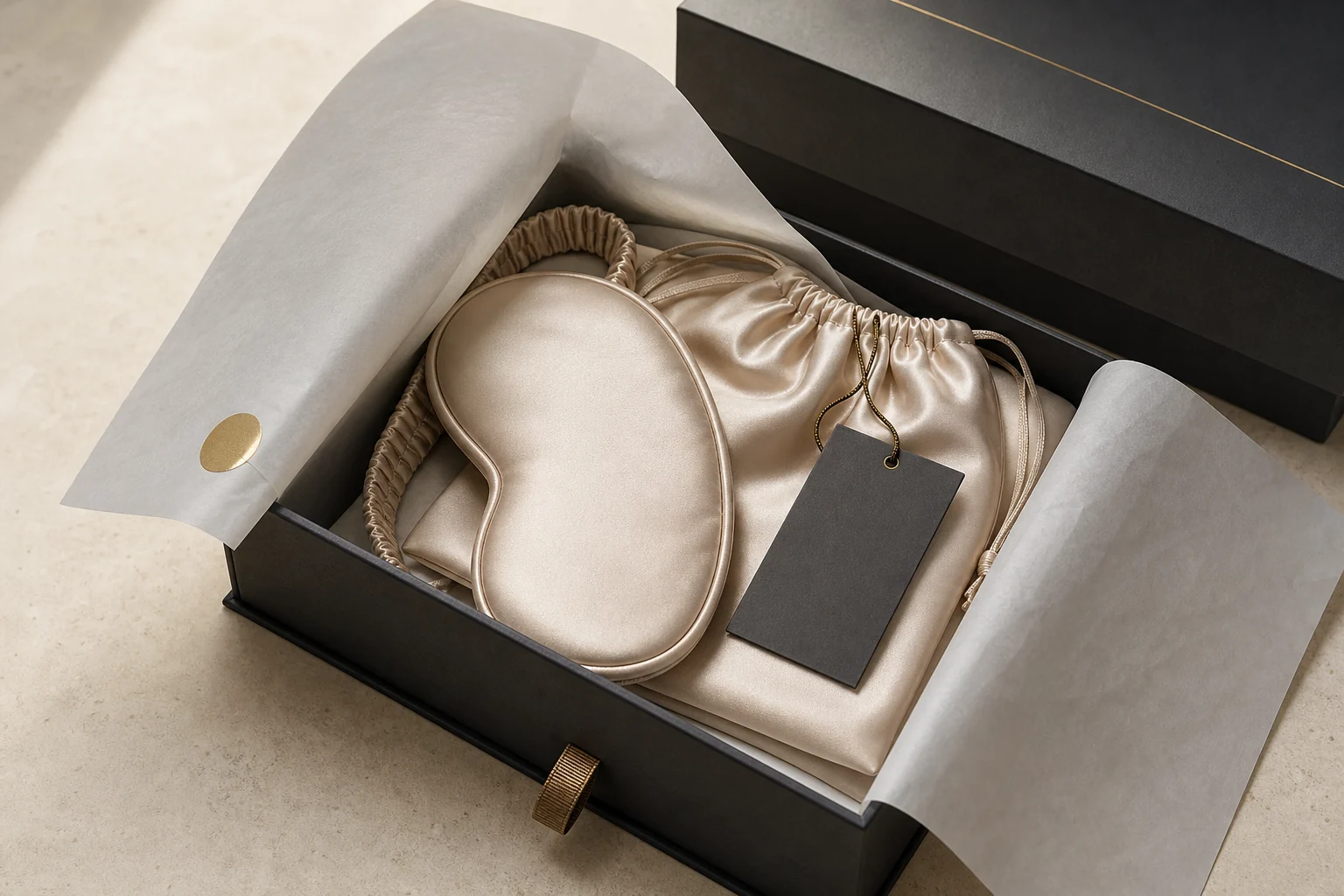 Silk sleep gift set in a presentation box
