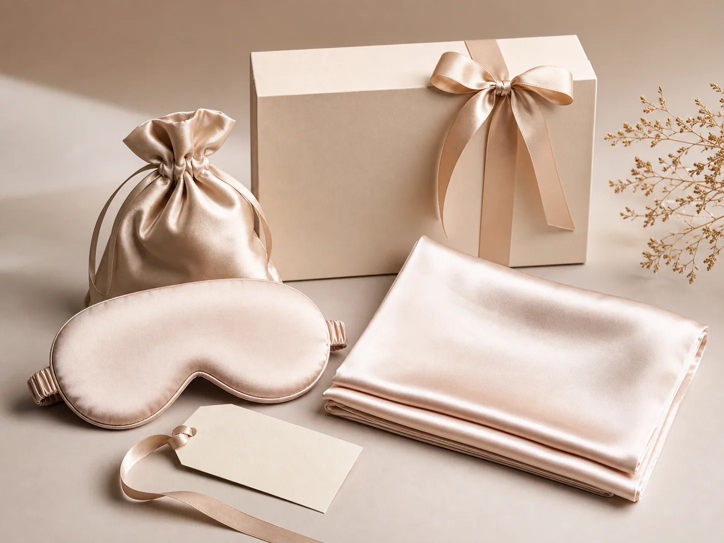 Silk eye mask and sleep accessories